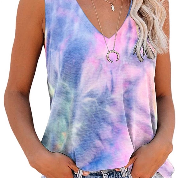NWOT ETCYY NEW Tie Dyed Tank Top. Size XL. - Picture 7 of 11